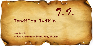 Tanács Iván névjegykártya